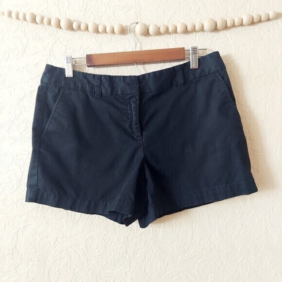 LOFT black cotton chino shorts size 6 - Picture 1 of 7